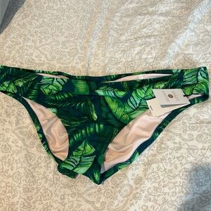 NWT Palm Green Bikini Bottom